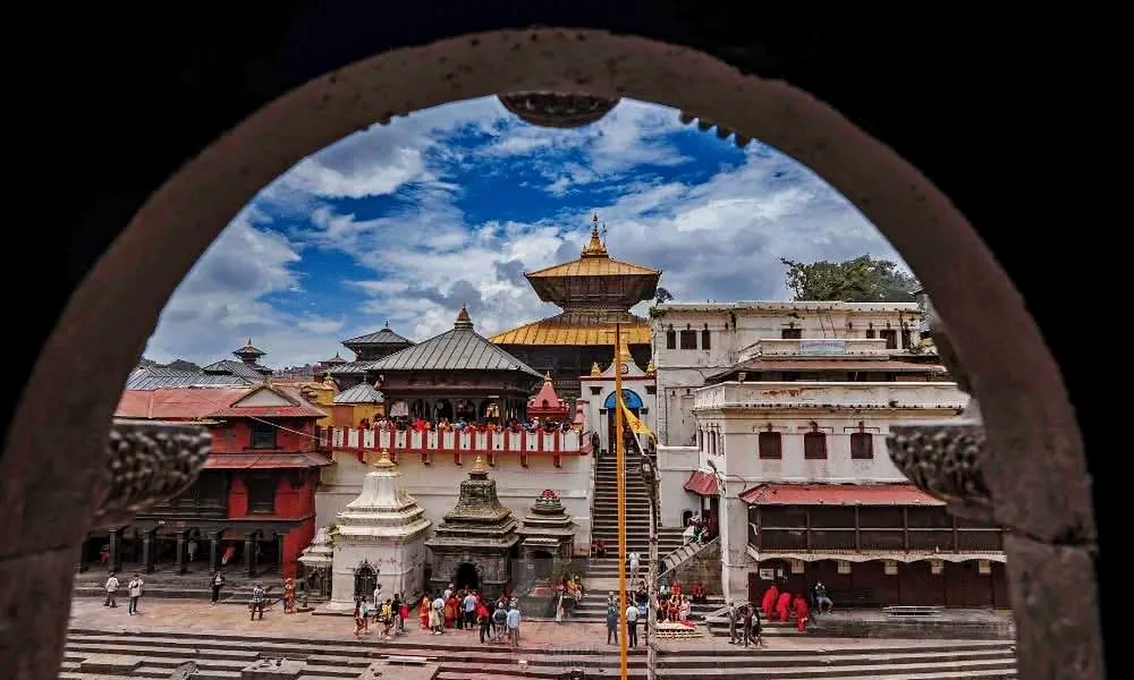 Pashupatinath Through the Sacred Arch